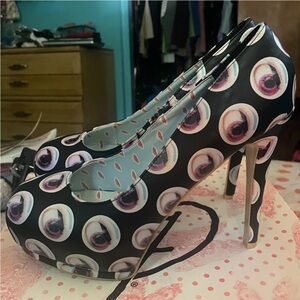One Eyed Wanda platform pumps by Iron Fist